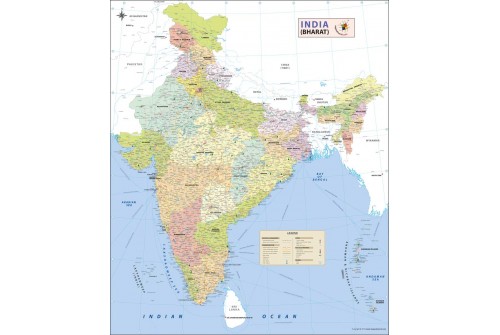 Large India Map