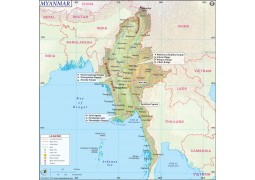 Myanmar Map - Digital File