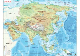Asia Map - Digital File