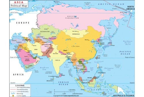 Asia Political Map 