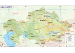 Kazakhstan Map - Digital File