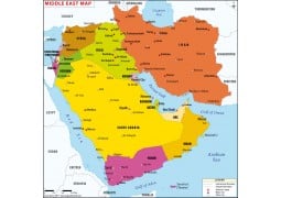 Middle East Map - Digital File