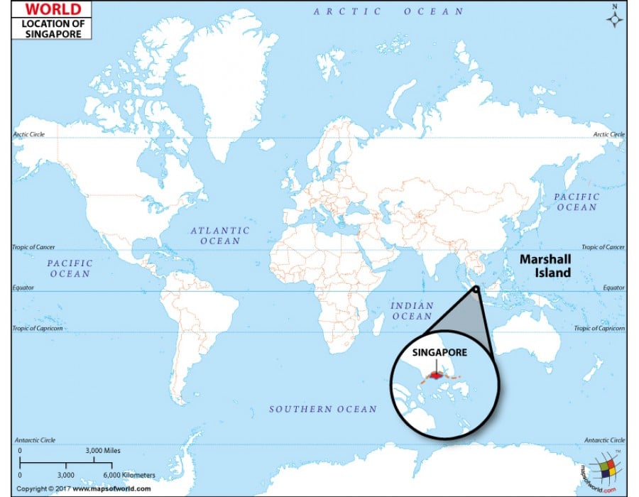 Buy Singapore Location Map