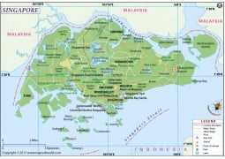Singapore Map - Digital File