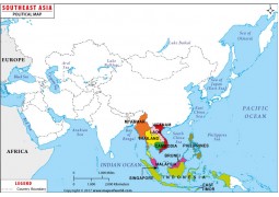 South East Asia Map - Digital File