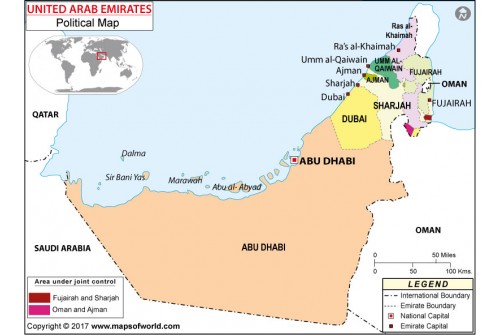 Political Map of UAE