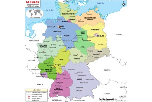 Political Map of Germany
