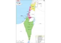 Israel Political Map - Digital File