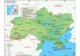 Ukraine Map - Digital File