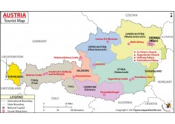 Austria Travel Map - Digital File