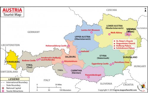 Austria Travel Map