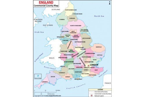 Political Map of England