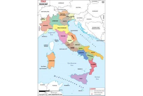 Italy Region Map