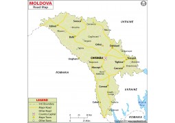 Moldova Road Map - Digital File