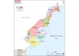 Monaco Political Map - Digital File