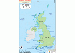UK Beaches Map - Digital File