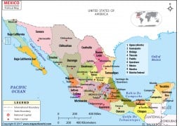 Mexico Political Map - Digital File