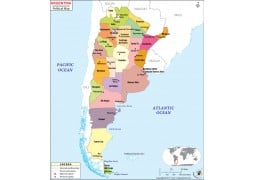 Argentina Political Map - Digital File