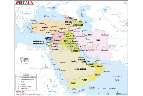 West Asia Map