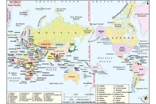 World Asia Pacific Map