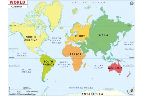 World Continent Map