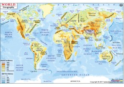 World Geography Map - Digital File