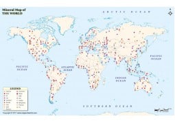 World Mineral Map - Digital File