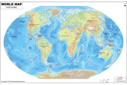 World Map of Fault Lines