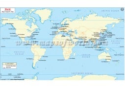 World Sea Ports Map - Digital File