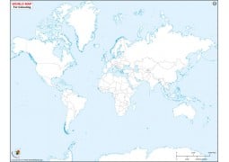 World Outline Map - Digital File
