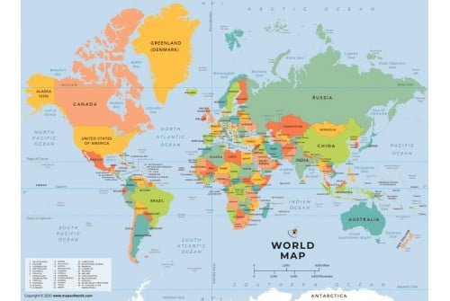 World Reference Political Map