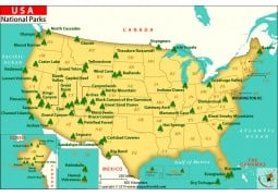 US National Parks Map - Digital File