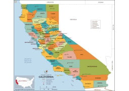 California County Map - Digital File