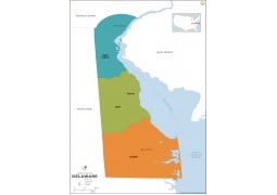Delaware County Map - Digital File