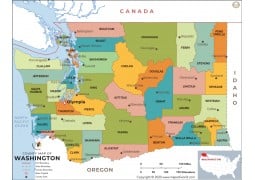 Washington County Map  - Digital File