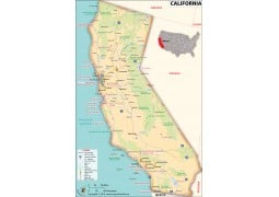 Reference Map of California  - Digital File