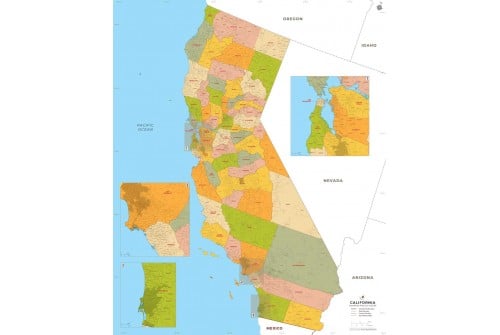 California Zip Code Map With Counties