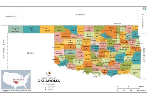 Oklahoma County Map 