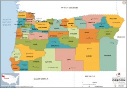 Oregon County Map - Digital File