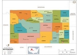 Wyoming County Map - Digital File