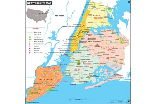 New York City (NYC) Map