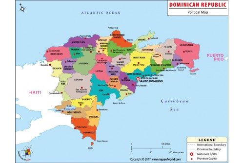 Dominican Republic Political Map