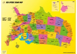 US Upside Down Map - Digital File