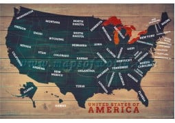 US Wood Map - Digital File