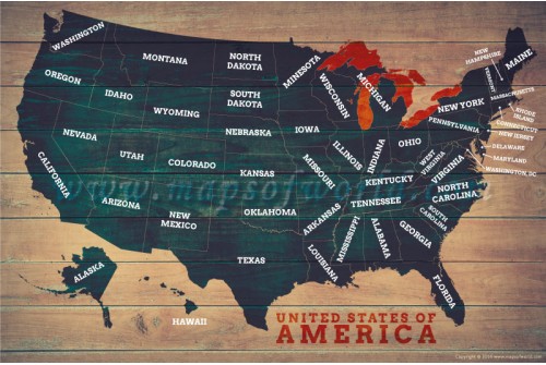 US Wood Map