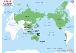APEC Member Countries World Map - Digital File