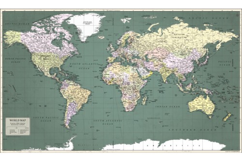 World Map Retro (2nd Edition)