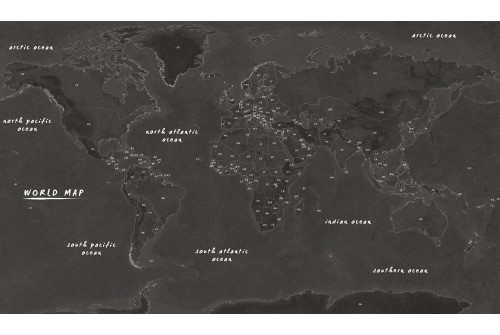 World Map Stone