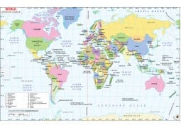 World Latitude and Longitude Map - Digital File