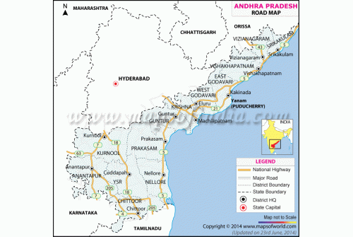 Andhra Pradesh Road Map